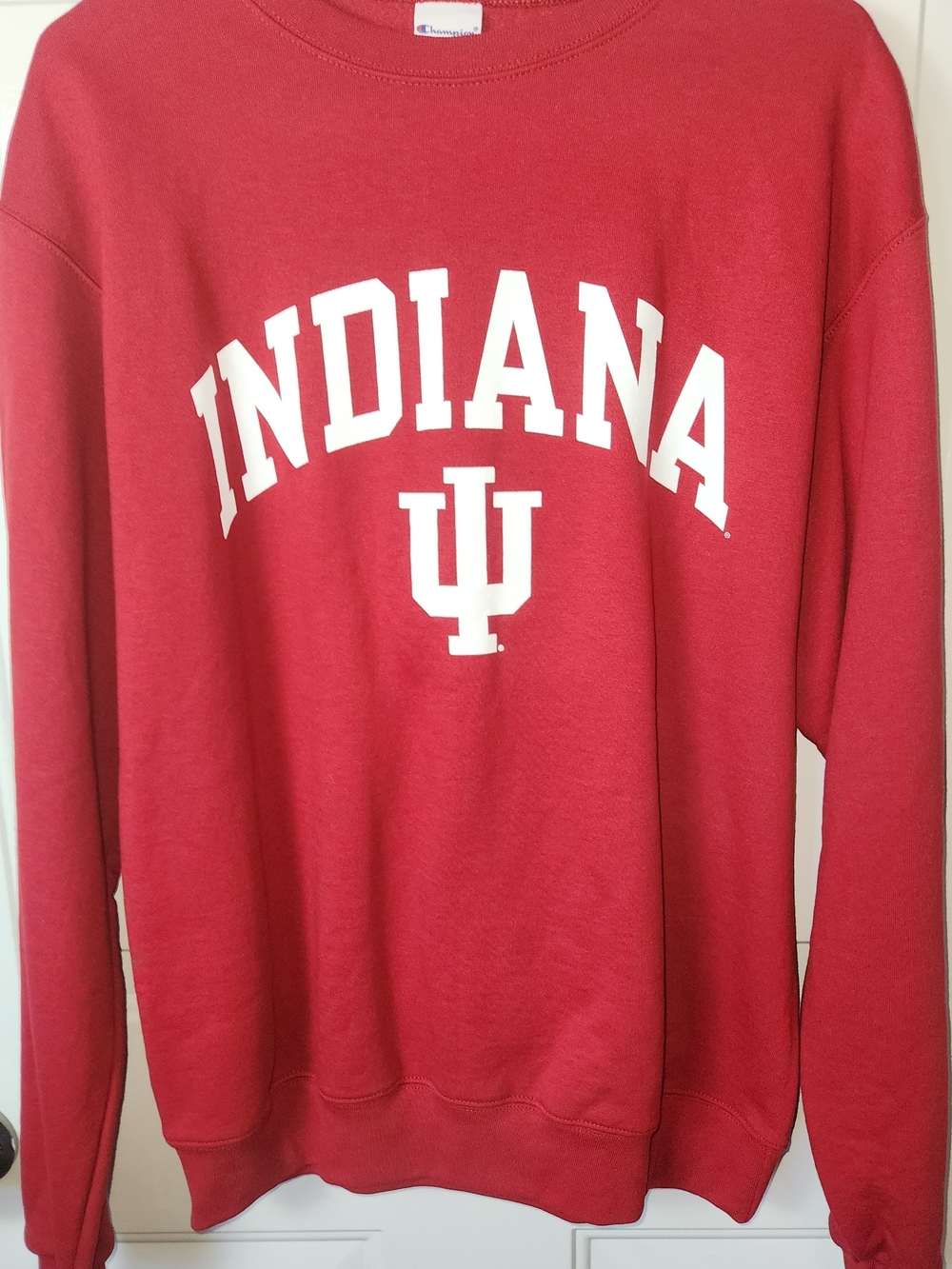 Champion Indiana Hoosiers University Red Pullover Sweatshirt Size M